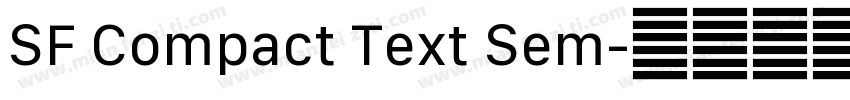 SF Compact Text Sem字体转换